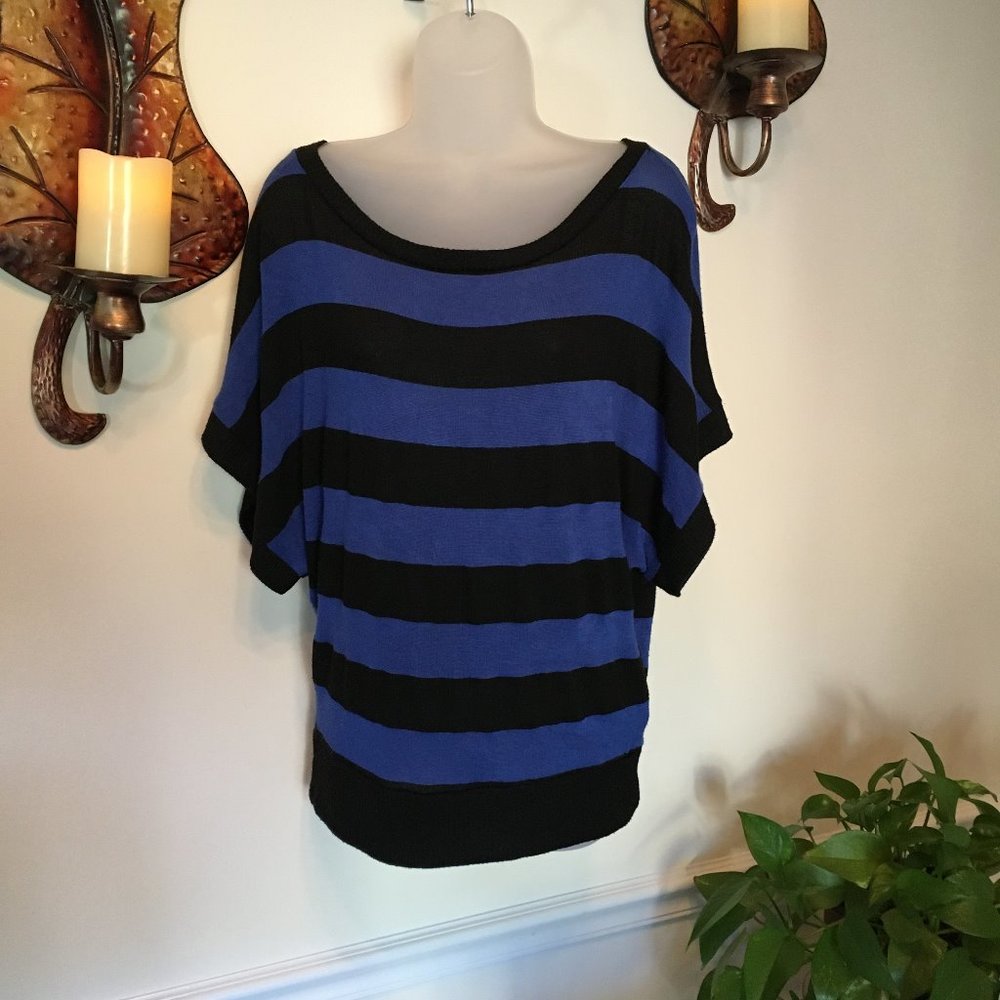 About A Girl...Dolman Sleeve Striped Top